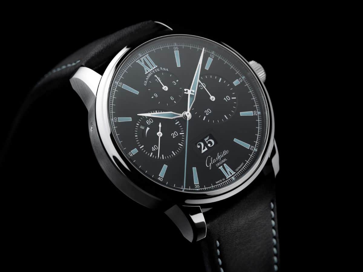 格拉苏蒂原创 Senator Chronograph Panorama Date 是完美的现代计时码表（图）